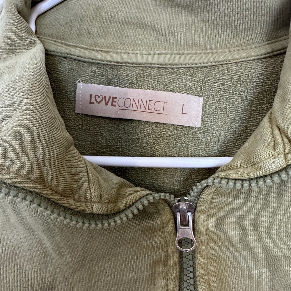 Olive Green Cropped Sweater - Picture 3 of 3